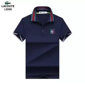 lacoste t-shirt big logo design embroidery lacoste deep blue